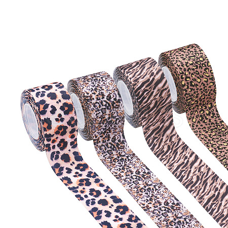 4Rolls 4 Style Polyester Ribbon OCOR-PJ0001-007A-1