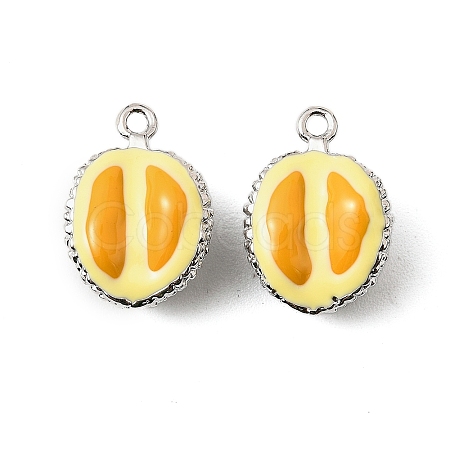 Brass Enamel Pendants KK-K351-60A-P-1