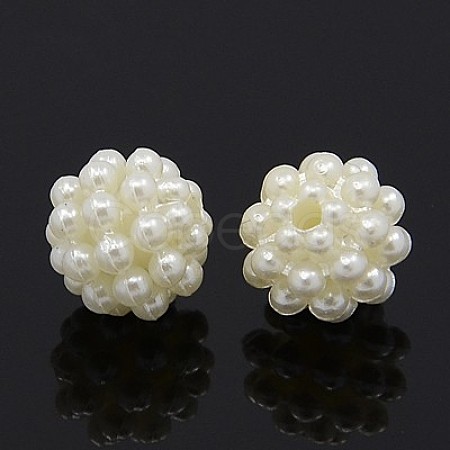 Imitation Pearl Acrylic Beads SACR-D002-05-1