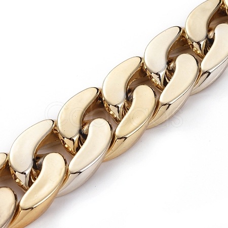 Handmade Plastic Curb Chains AJEW-JB00525-02-1