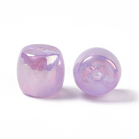 Opaque Acrylic Beads OACR-C009-01D-1