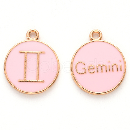Alloy Enamel Pendants ENAM-S124-01A-09I-1