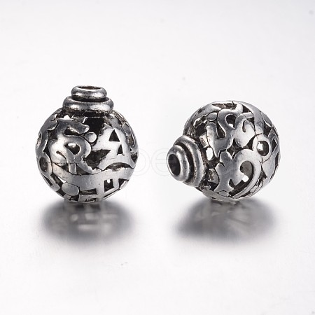Tibetan Style Alloy 3-Hole Guru Beads X-PALLOY-YC45776-AS-1