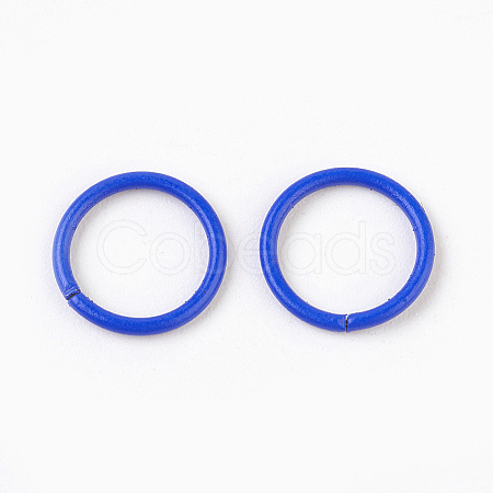 Spray Painted Iron Open Jump Rings LS-IFIN-F149-B15-1