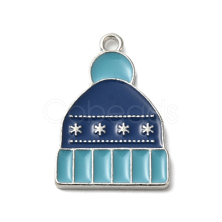 Winter Theme Alloy Enamel Pendants ENAM-M002-05J-P-1