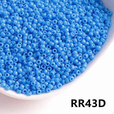Opaque 6/0 Glass Seed Beads SEED-I013-4mm-RR43D-1