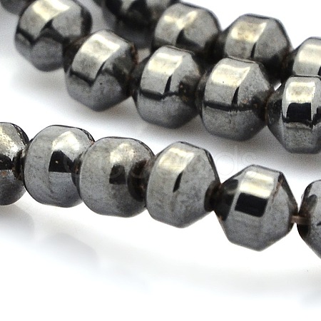 Magnetic Synthetic Hematite Beads Strands G-P061-26-1