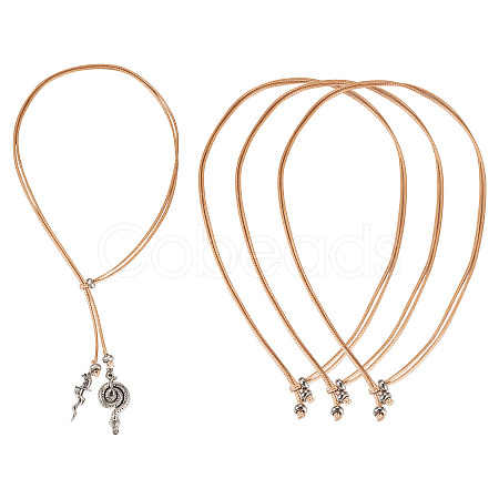 Waxed Polyester Cord Slider Necklace Making NJEW-TAC0018-03-1