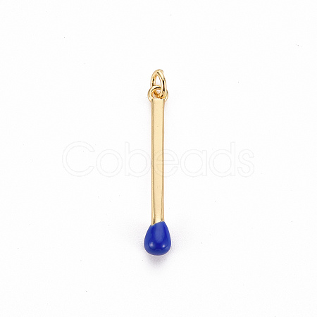 Brass Enamel Pendants X-KK-S362-032A-NR-1