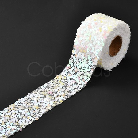 Polyester Elastic Sequin Ribbons OCOR-L045-A15-1