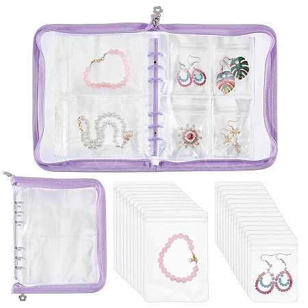Transparent Jewelry Organizer Storage Zipper Bag AJEW-WH0314-44C-1