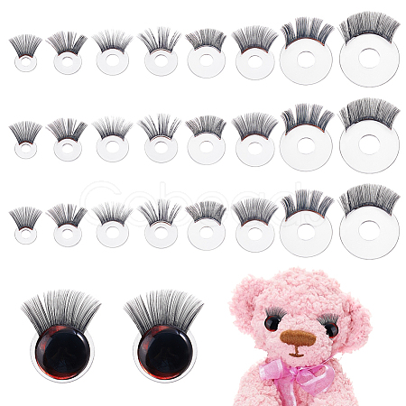 26Pcs 8 Styles Acrylic Doll Eyelashes FIND-PH0026-66-1