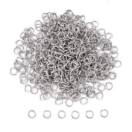 Tarnish Resistant 304 Stainless Steel Open Jump Rings STAS-E011-5x0.7mm-1