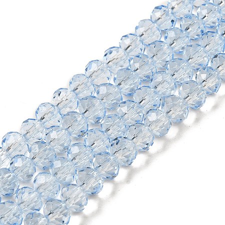 Transparent Baking Paint Glass Beads Strands DGLA-A034-T6mm-D13-1