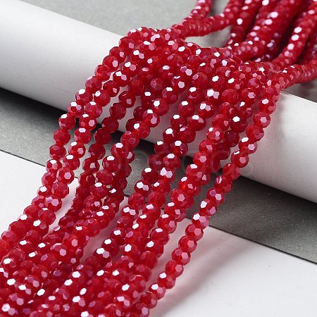 Electroplate Glass Beads Strands EGLA-R018-4mm-2-1