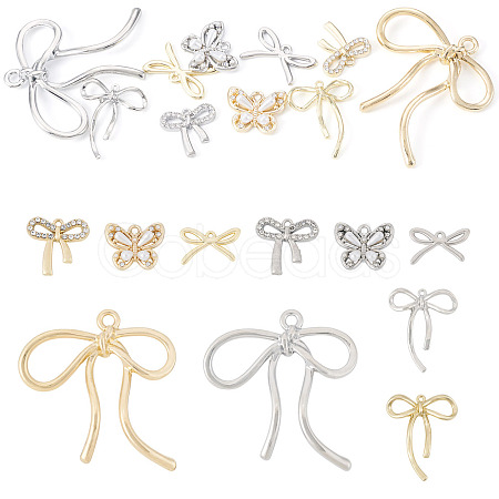 10Pcs 10 Styles Alloy Pendants FIND-TA0008-92-1