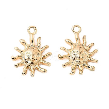 Brass Micro Pave Cubic Zirconia Pendants KK-K351-62G-1