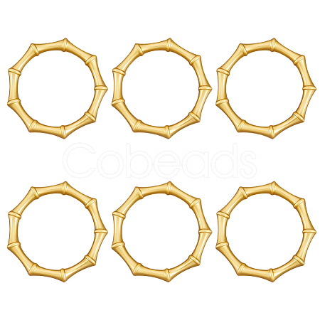 6Pcs Alloy Napkin Rings AJEW-CP0009-05G-1