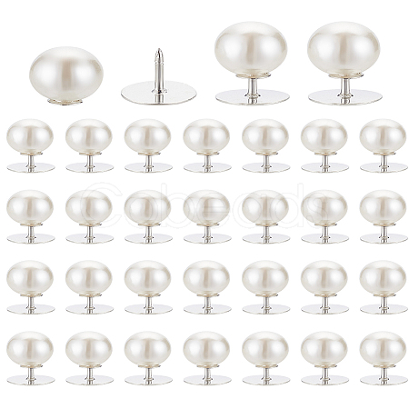 30Pcs Plastic Cap Nail Button DIY-LP0001-27-1