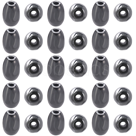 100Pcs Non-Magnetic Synthetic Hematite Beads G-BBC0001-56-1