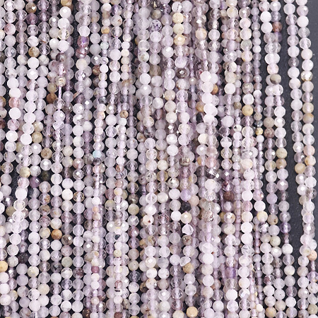 Natural Purple Rutilated Quartz Beads Strands LS-G-RM250104-D7-1