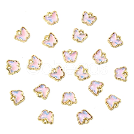 20Pcs Rack Plating Alloy Glass Charms FIND-YW0008-64A-1