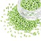 12/0 Glass Seed Beads, Opaque Colours Seep, Green Yellow, 2mm, hole: 0.8mm