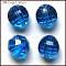 K9 Glass, Imitation Austrian Crystal Beads, Grade AAA, Faceted, Round, Dodger Blue, 8mm, Hole: 0.9~1mm