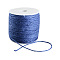 Colored Jute Cord, Jute String, Jute Twine, 3-Ply, for Jewelry Making, Royal Blue, 2mm, about 109.36 yards(100m)/roll