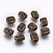 Tibetan Style Alloy Human Face Beads, Cadmium Free & Nickel Free & Lead Free, Antique Bronze, 12x10x7mm, Hole: 2mm