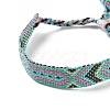 Polyester-cotton Braided Rhombus Pattern Cord Bracelet FIND-PW0013-001A-19-2