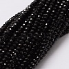 Natural Black Spinel Bead Strands G-M298-26-1