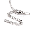 Non-Tarnish 304 Stainless Steel Cable Chain Bracelet for Men Women BJEW-E031-05G-P-3