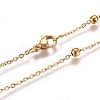 PVD Vacuum Plating 304 Stainless Steel Cable Chain Necklaces NJEW-L159-08E-G-1