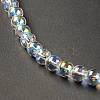 Transparent Electroplate Glass Beads Strands EGLA-I015-01A-4