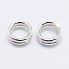 925 Sterling Silver Split Jump Rings STER-F036-01S-0.6x5mm-2
