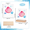 Transparent Acrylic Earring Displays NDIS-WH0015-01C-2