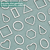 32Pcs 8 Style 304 Stainless Steel Linking Rings STAS-UN0020-52P-4