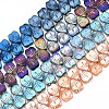 Electroplate Glass Beads Strands EGLA-N008-011-1