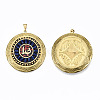 Brass Handmade Indonesia Style Locket Pendants KK-N239-002-1