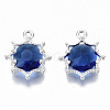 Faceted Glass Pendants GLAA-S191-002L-S-NR-2