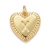 Rack Plating Real 18K Gold Plated Brass Pendants KK-E260-01G-X-1