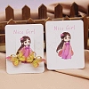Rectangle Paper Hair Clip Display Cards CDIS-C004-03B-1