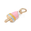 Alloy with Enamel Pendants AL-CBAE186-01G-01-2