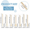 28Pcs 14 Style 304 Stainless Steel Chain Extender STAS-PH0004-70-3