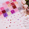 DIY 1200Pcs Crackle Glass & Acrylic Round Beads Findings Kits DIY-PA0001-34B-4