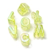UV Plating Rainbow Iridescent Acrylic Beads OACR-C012-02B-1-2