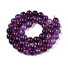 Dyed Natural White Jade Beads Strands G-T138-8mm-210-12-2