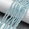 Opaque Baking Paint Glass Beads Strands DGLA-F002-03C-2