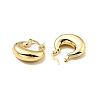Rack Plating Brass Chunky Hoop Earrings for Women EJEW-G288-35D-G-2